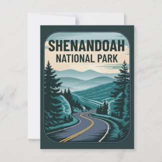 Shenandoah National Park Landscape Vykort