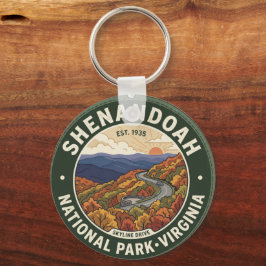 Shenandoah National Park Nyckelring-Souvenir med S Nyckelring