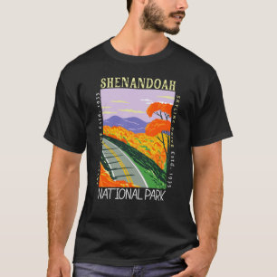 Shenandoah National Park Skyline Drive Distress T Shirt