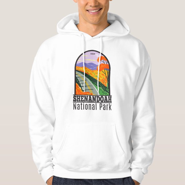 Shenandoah National Park Skyline Drive Virginia Hoodie (Framsida)