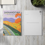 Shenandoah National Park Skyline Drive Virginia Vykort<br><div class="desc">Shenandoah-vektorteckningens design. Skyline Drive springa är lång och ett stort nätverk av spår innehåller en del av det långvariga Appalachian Trail som avstånd.</div>