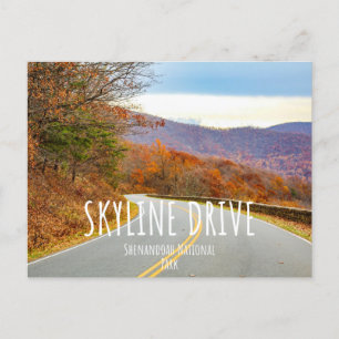 Shenandoah National Park Skyline Drive Vykort