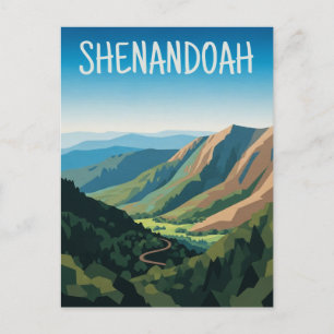 Shenandoah National Park Travel Vykort