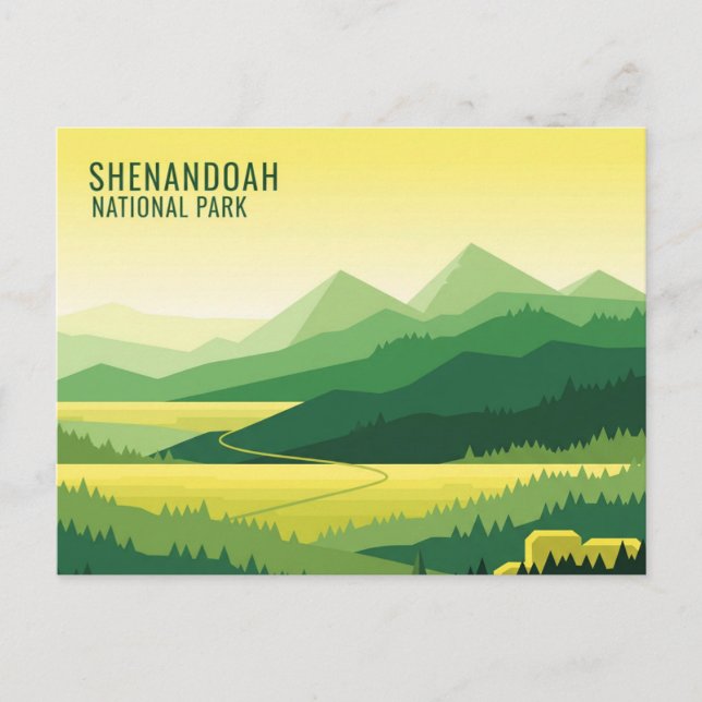 Shenandoah National Park Travel Vykort (Framsida)