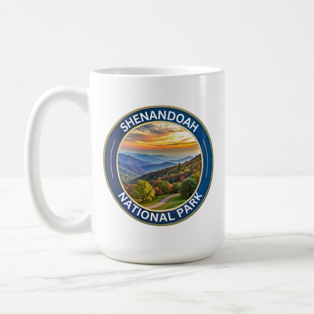 Shenandoah National Park Virginia USA Kaffemugg (Vänster)