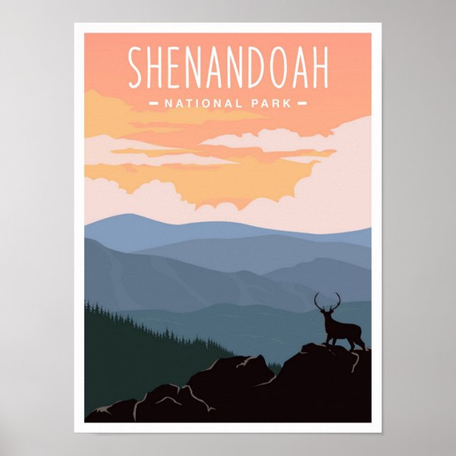 Shenandoah National Park Virginia USA Resa  Poster (Framsidan)