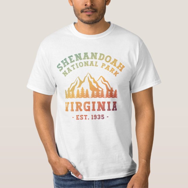 Shenandoah National Park Virginia USA T Shirt (Framsida)