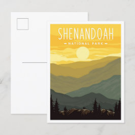 Shenandoah National Park Virginia USA Travel Vykort