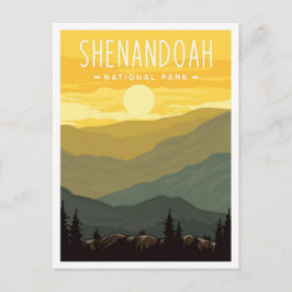 Shenandoah National Park Virginia USA Travel Vykort