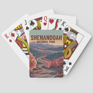 Shenandoah National Park Virginia Wilderness Art Casinokort
