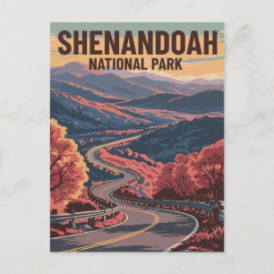 Shenandoah National Park Virginia Wilderness Art Helg Vykort