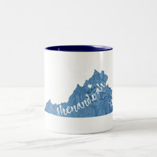 Shenandoah National Park Virginia Wood Grain Två-Tonad Mugg
