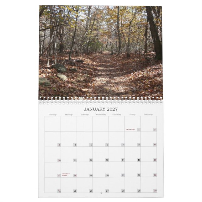 Shenandoah nationalpark kalender (Jan 2027)