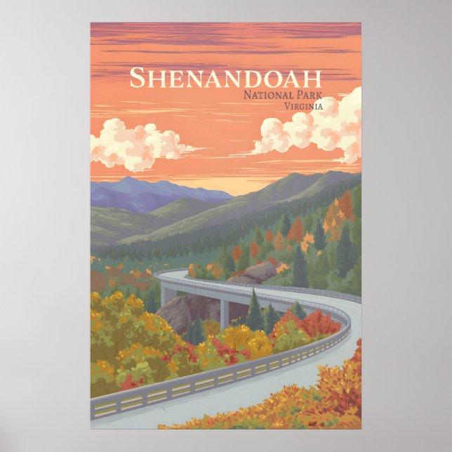 Shenandoah Nationalpark Resor Poster (Framsidan)