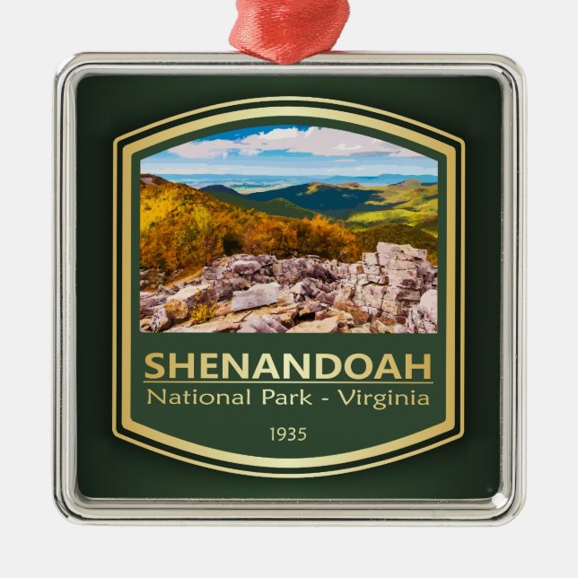 Shenandoah NP (PF1) Julgransprydnad Metall (Framsidan)