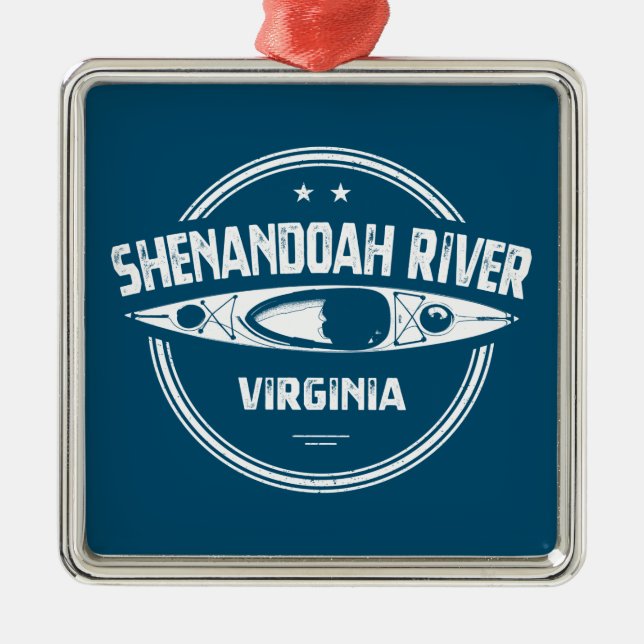 Shenandoah River, Virginia Julgransprydnad Metall (Framsidan)