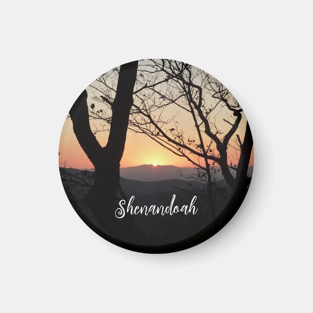 Shenandoah Sunset National Park Landscape Magnet (Framsidan)