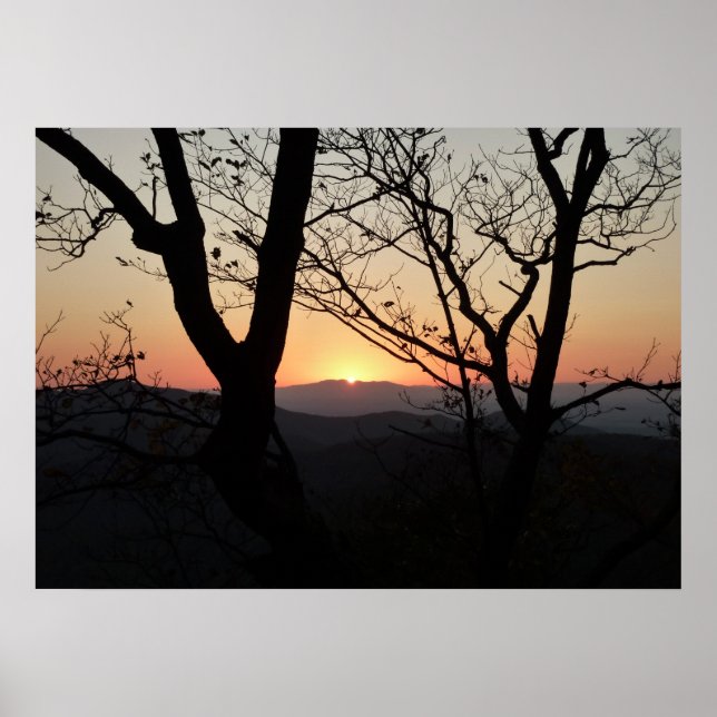 Shenandoah Sunset National Park Landscape Poster (Framsidan)
