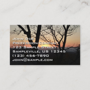 Shenandoah Sunset National Park Landscape Visitkort