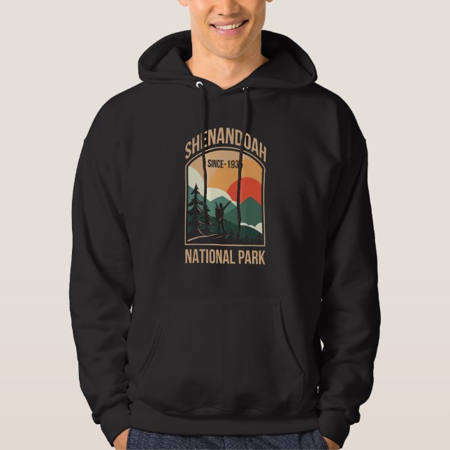 Shenandoah Us nationalpark Virginia Hoodie (Framsida)