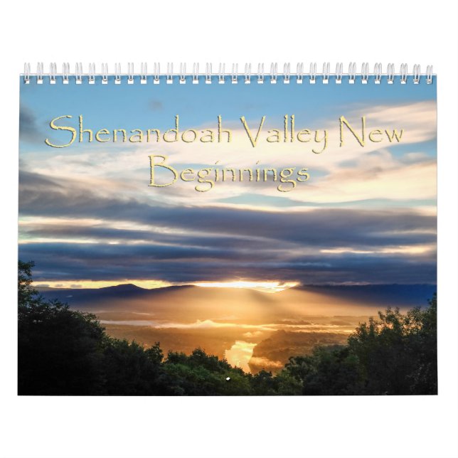 Shenandoah Valley New Beginnings Sunrise Calendar Kalender (Omslag)