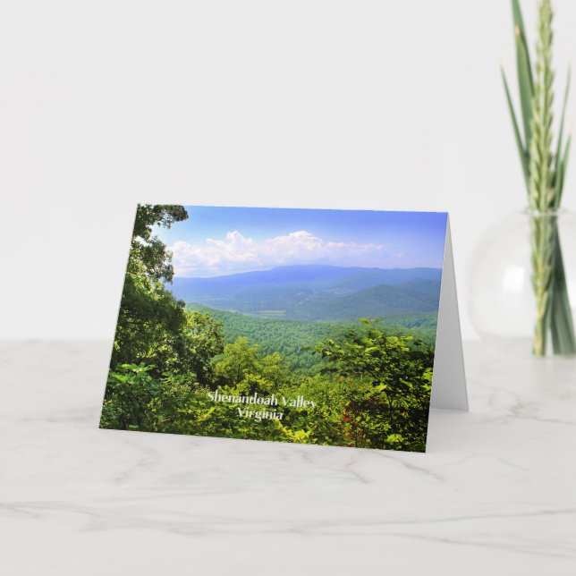 Shenandoah Valley, Virginia Kort (Framsida)