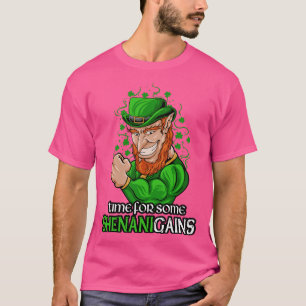 Shenanigain Funny St paddys day Gym Irish Liiting T Shirt