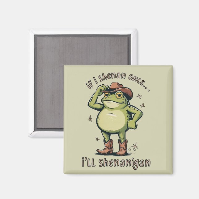 Shenanigan Rolig Psykisk Hälsa Groda  Magnet (Front/Back)