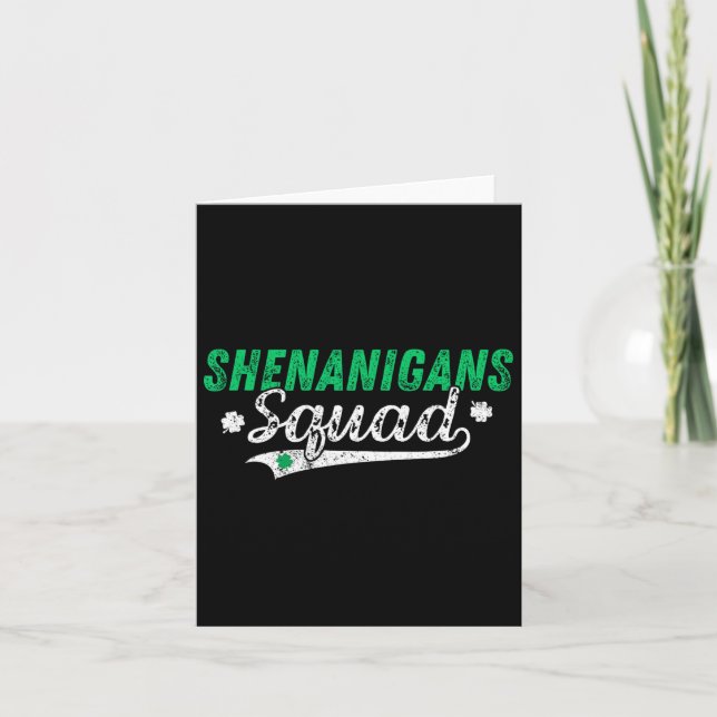 Shenanigan Squad St patricks day Matching Group VI Kort (Framsida)