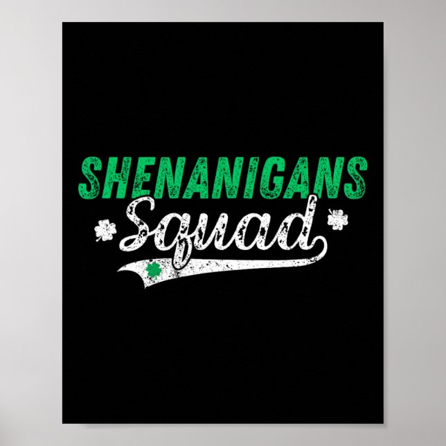 Shenanigan Squad St patricks day Matching Group VI Poster (Framsidan)