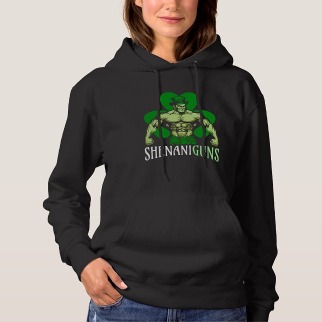 Shenanigan St Patricks Day Weightlifter Workout Sh T Shirt (Framsida)
