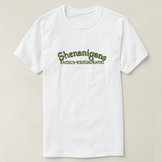 Shenaniganernas familjedagrestaurang t shirt (Design framsida)