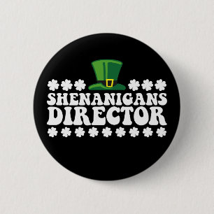 Shenanigans Chef Groovy St Patrick's Day Irländska Knapp