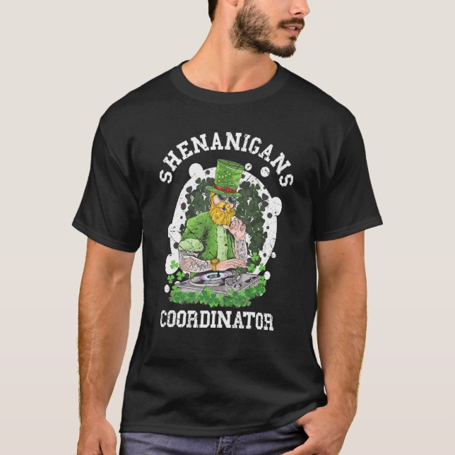 Shenanigans Coordinator Funny Coola St Patrick S D T Shirt (Framsida)