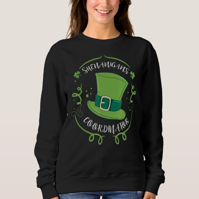 Shenanigans Coordinator Funny St. Patrick's Day Co T Shirt (Framsida)