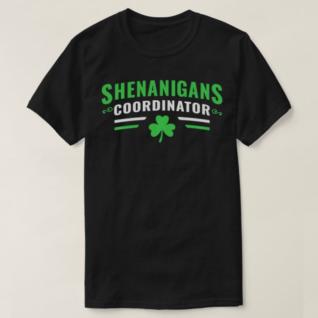 Shenanigans Coordinator  Funny Teacher St Patrick' T Shirt (Design framsida)