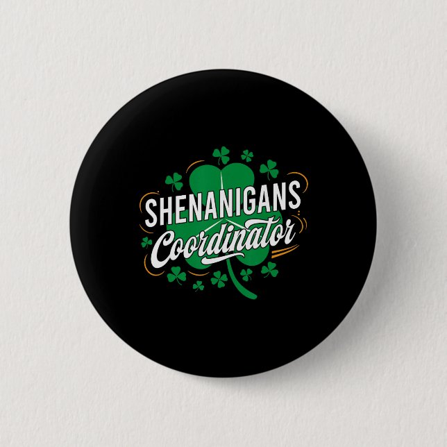 Shenanigans Coordinator Funny Teacher St Patrick's Knapp (Framsida)