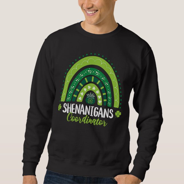 Shenanigans Coordinator Saint patrick's day Teache Lång Ärmad Tröja (Framsida)