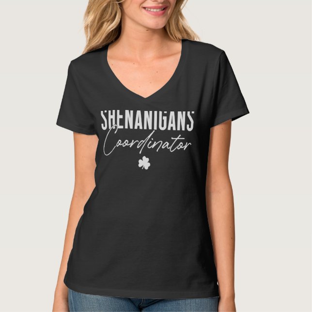 Shenanigans Coordinator St Patrick S Day 2 T Shirt (Framsida)