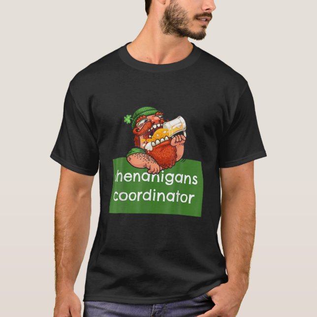 Shenanigans Coordinator St patricks day Lacher Me T Shirt (Framsida)