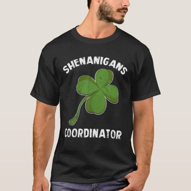 Shenanigans Coordinator St patricks day Lärare T Shirt (Framsida)