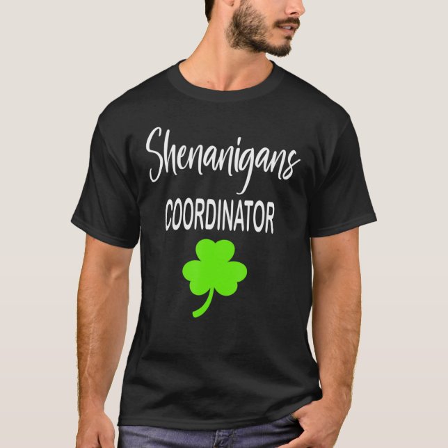 Shenanigans Coordinator St patrick's day Long T Shirt (Framsida)