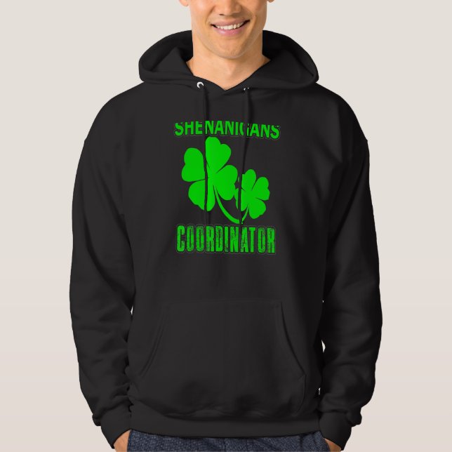 Shenanigans Coordinator St patrick's day Wome Hoodie (Framsida)