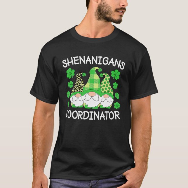 Shenanigans Coordinator Teacher St patricks day G T Shirt (Framsida)