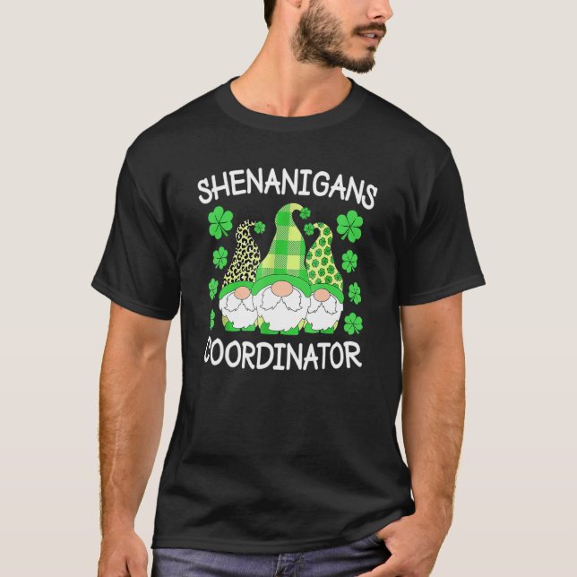 Shenanigans Coordinator Teacher St patricks day G T Shirt (Framsida)