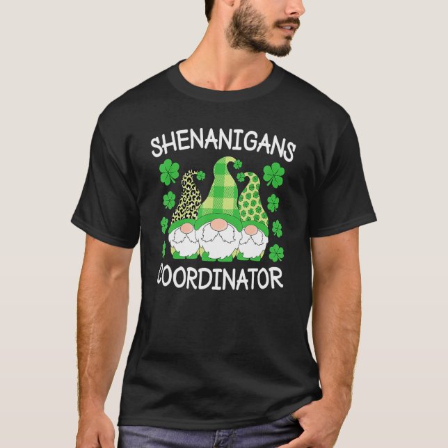 Shenanigans Coordinator Teacher St patricks day G T Shirt (Framsida)