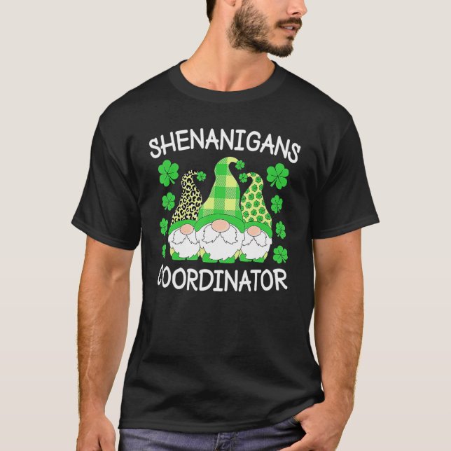 Shenanigans Coordinator Teacher St patricks day G T Shirt (Framsida)
