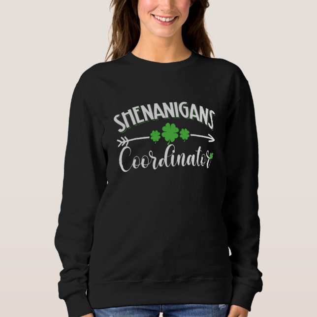 Shenanigans Coordinator Teacher St Patrick's Day T Shirt (Framsida)