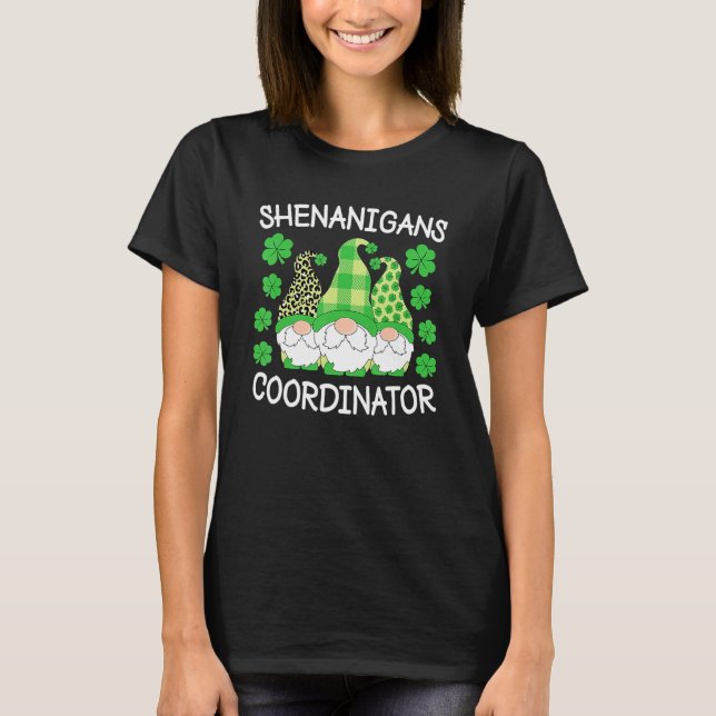 Shenanigans Coordinator Teachers St Patricks Day G T Shirt (Framsida)