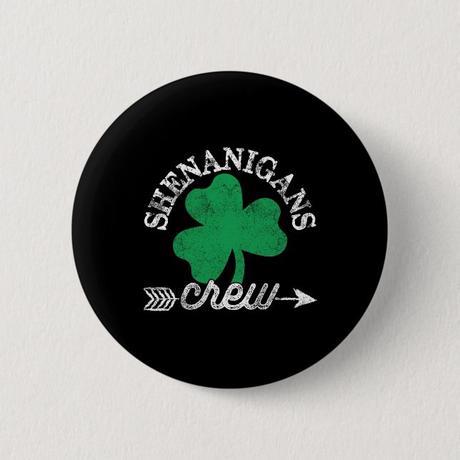 Shenanigans Crew St patricks day Shenanigator Squa Knapp (Framsida)